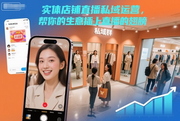 实体店铺直播私域运营，帮你的生意插上直播的翅膀-喜学网