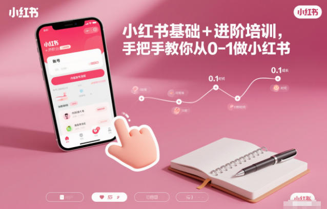 小红书基础+进阶培训,手把手教你从0-1做小红书-喜学网